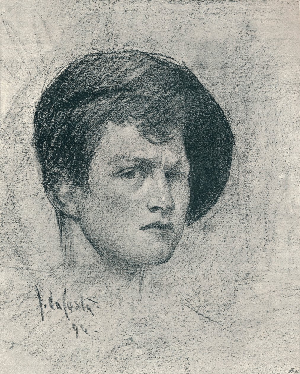 A Self-Portrait of John da Costa, c1895 by John da Costa