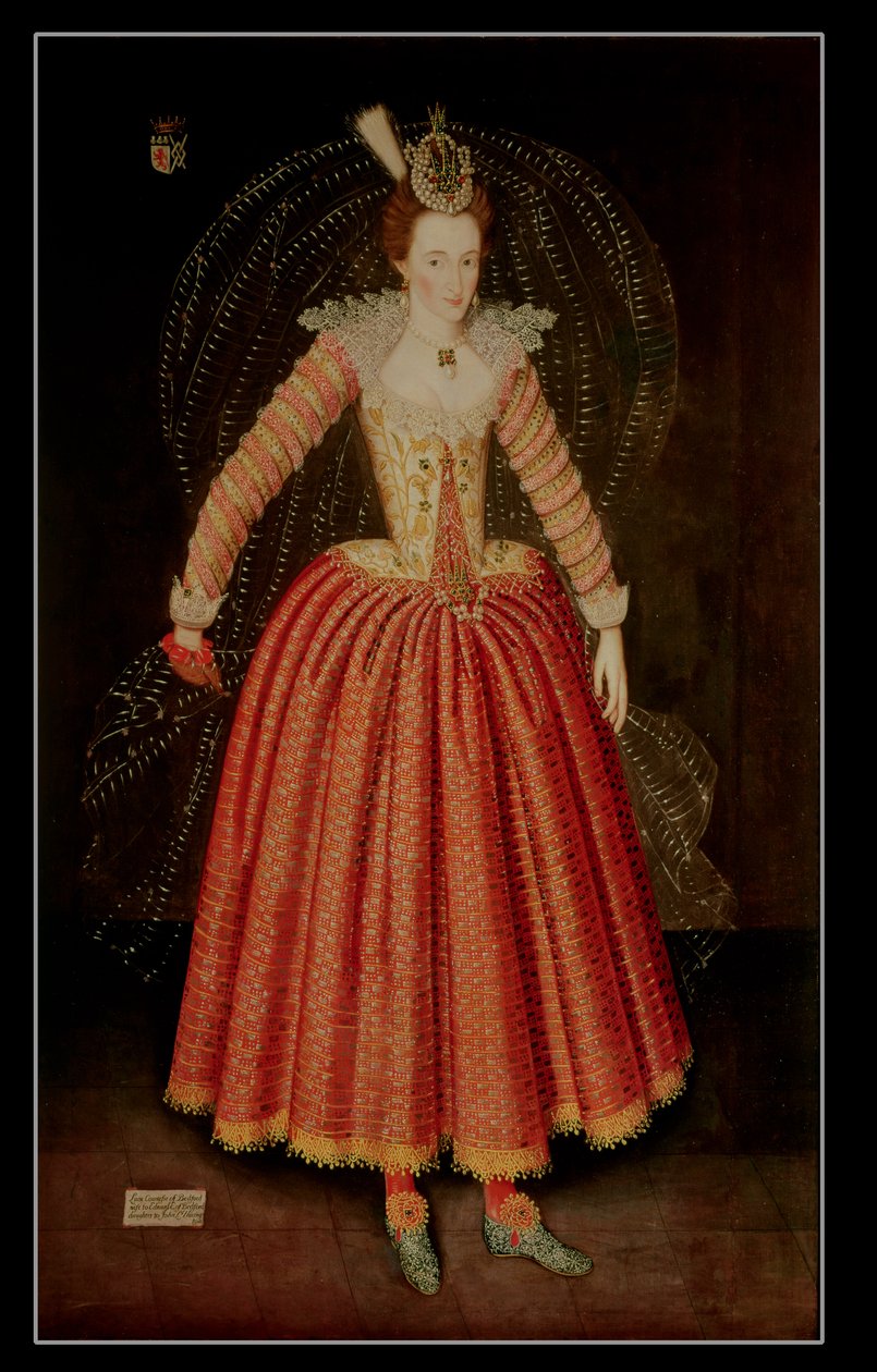 Lucy Harrington, Countess of Bedford, in a masque costume designed by Inigo Jones by John de Critz