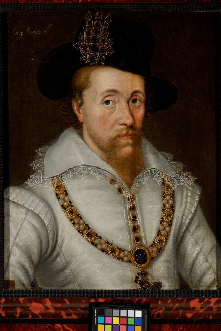 James I & VI (1556-1625) by John de the Elder (studio of) Critz