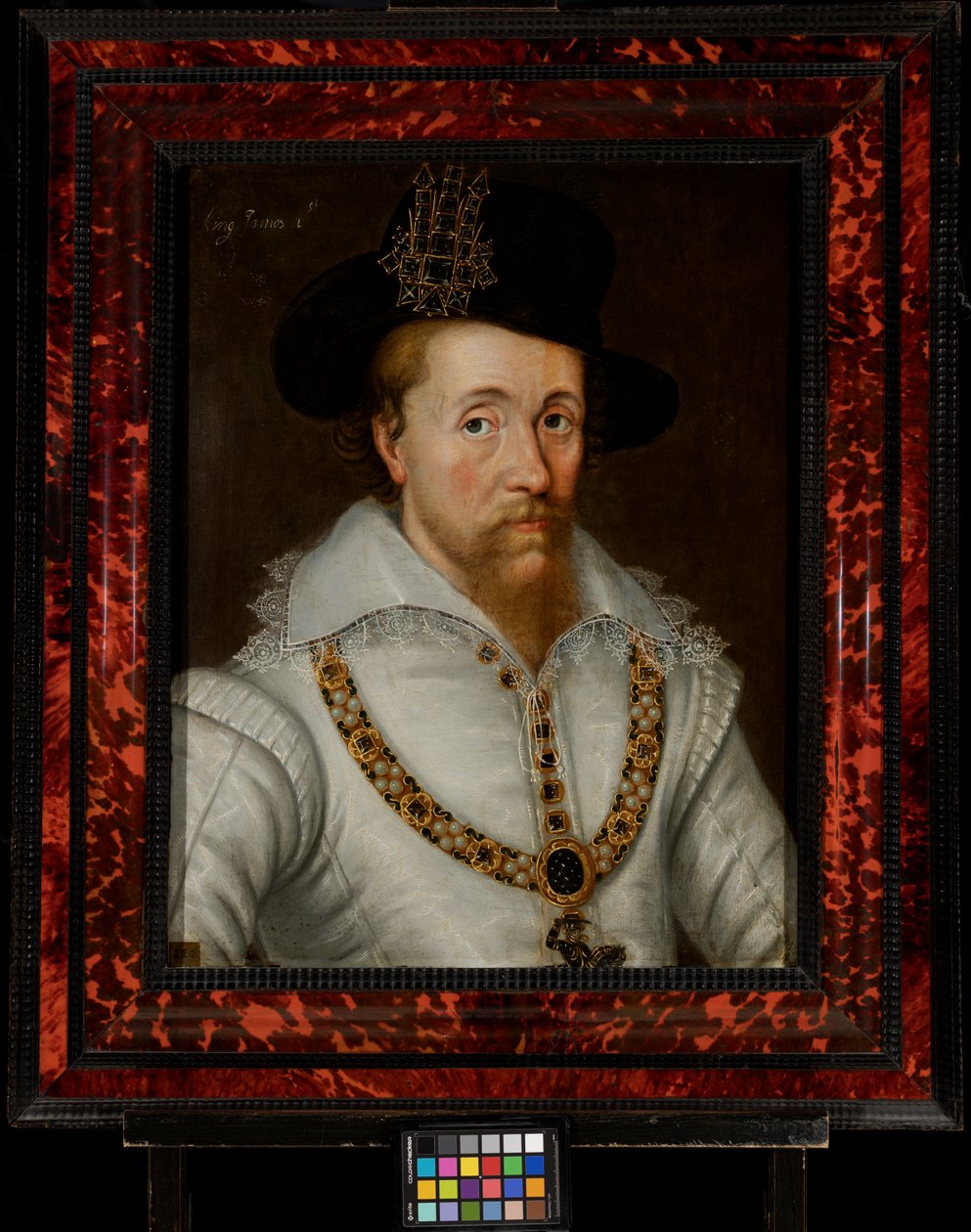 James I & VI (1556-1625) by John de the Elder (studio of) Critz