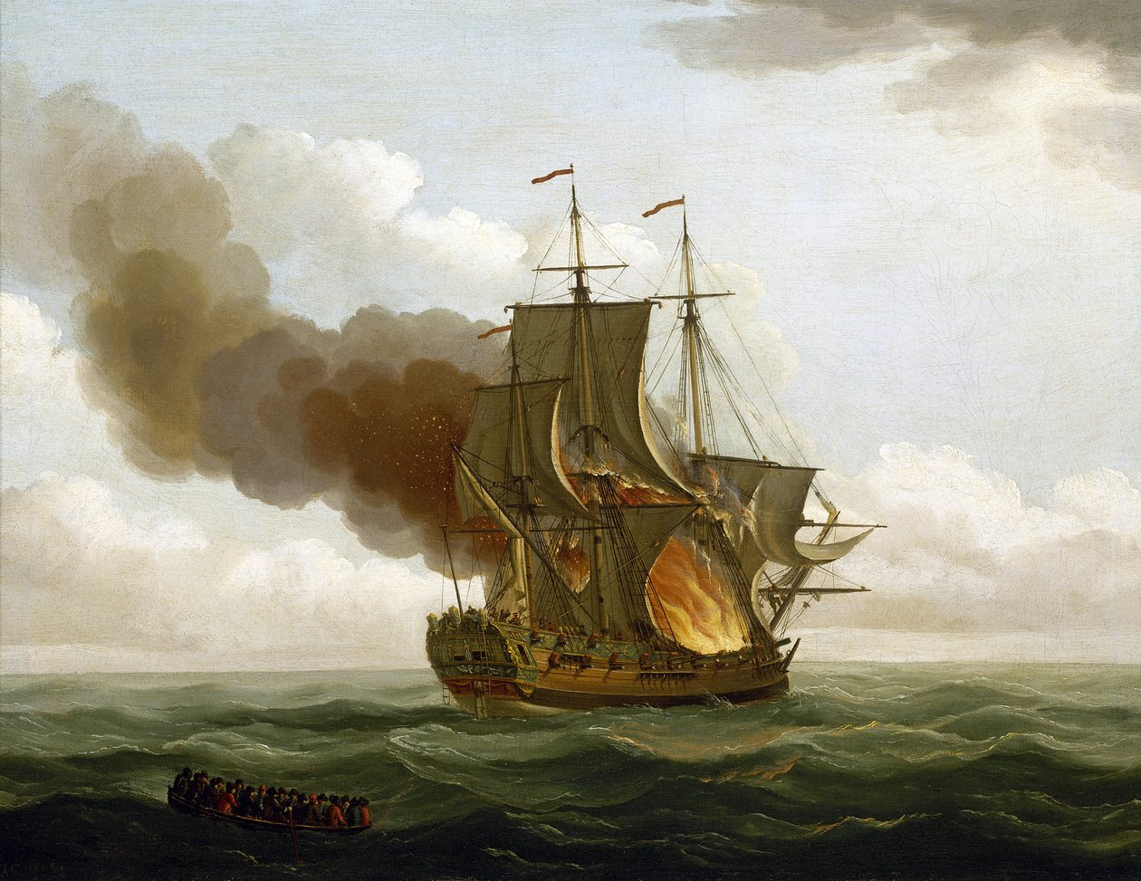 The fire on board the gallery 