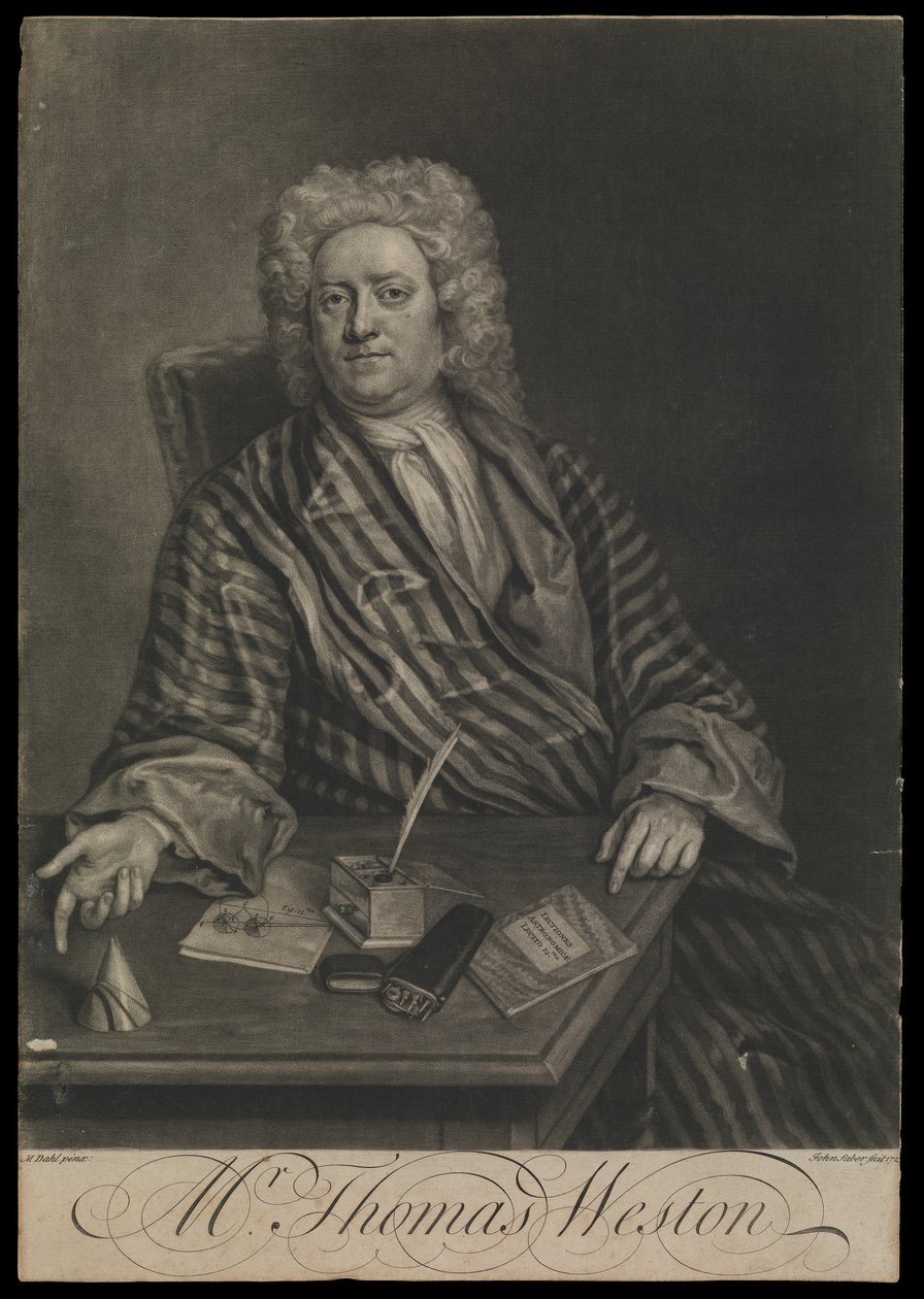 Thomas Weston, c.1725 by John the younger Faber