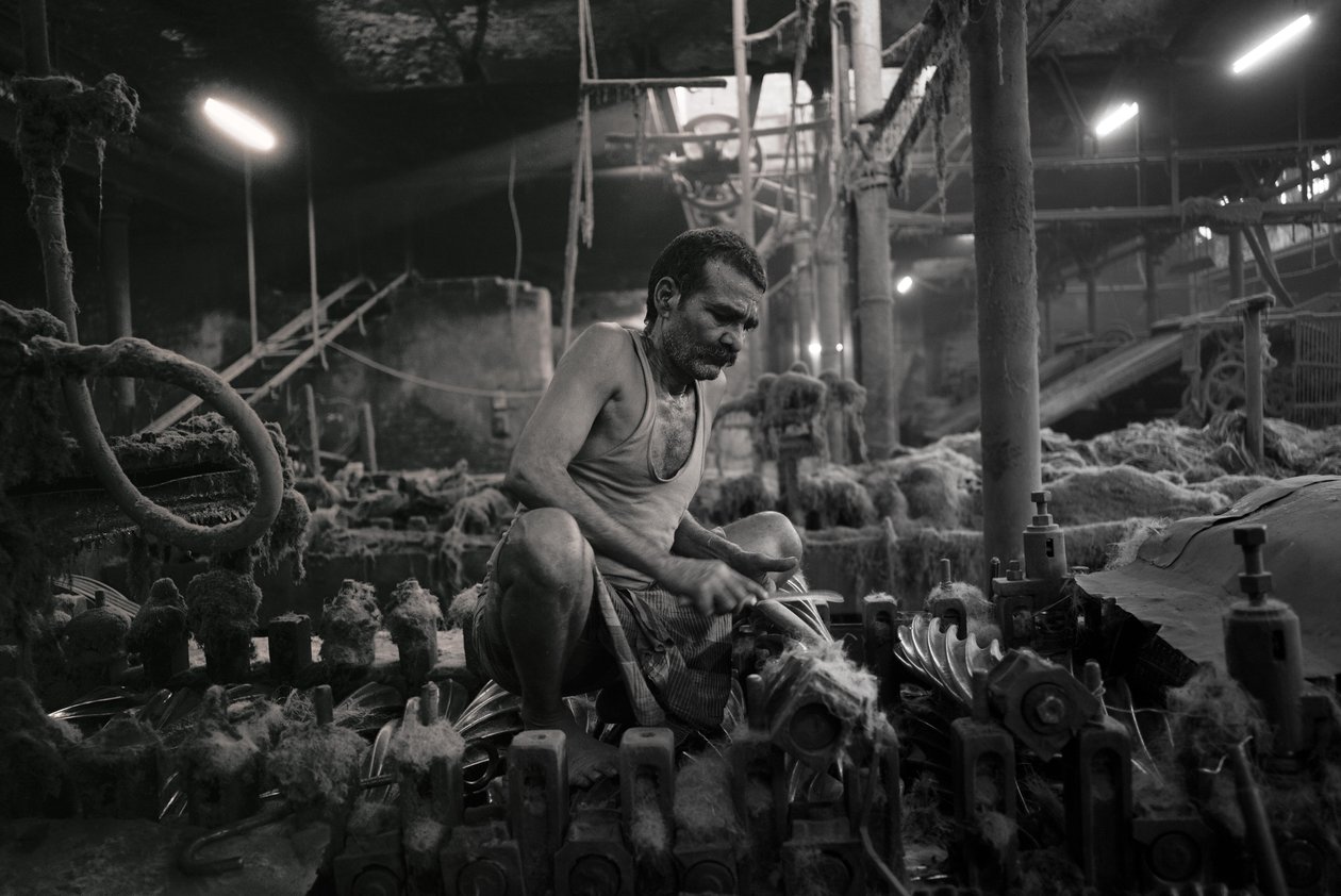 Jute Factory, Kolkata, India, 2017 by Jon Nicholson