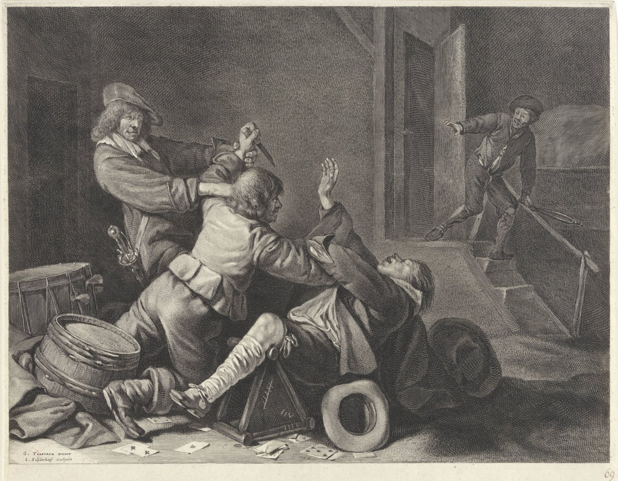Fight in an Interior by Jonas Suyderhoef