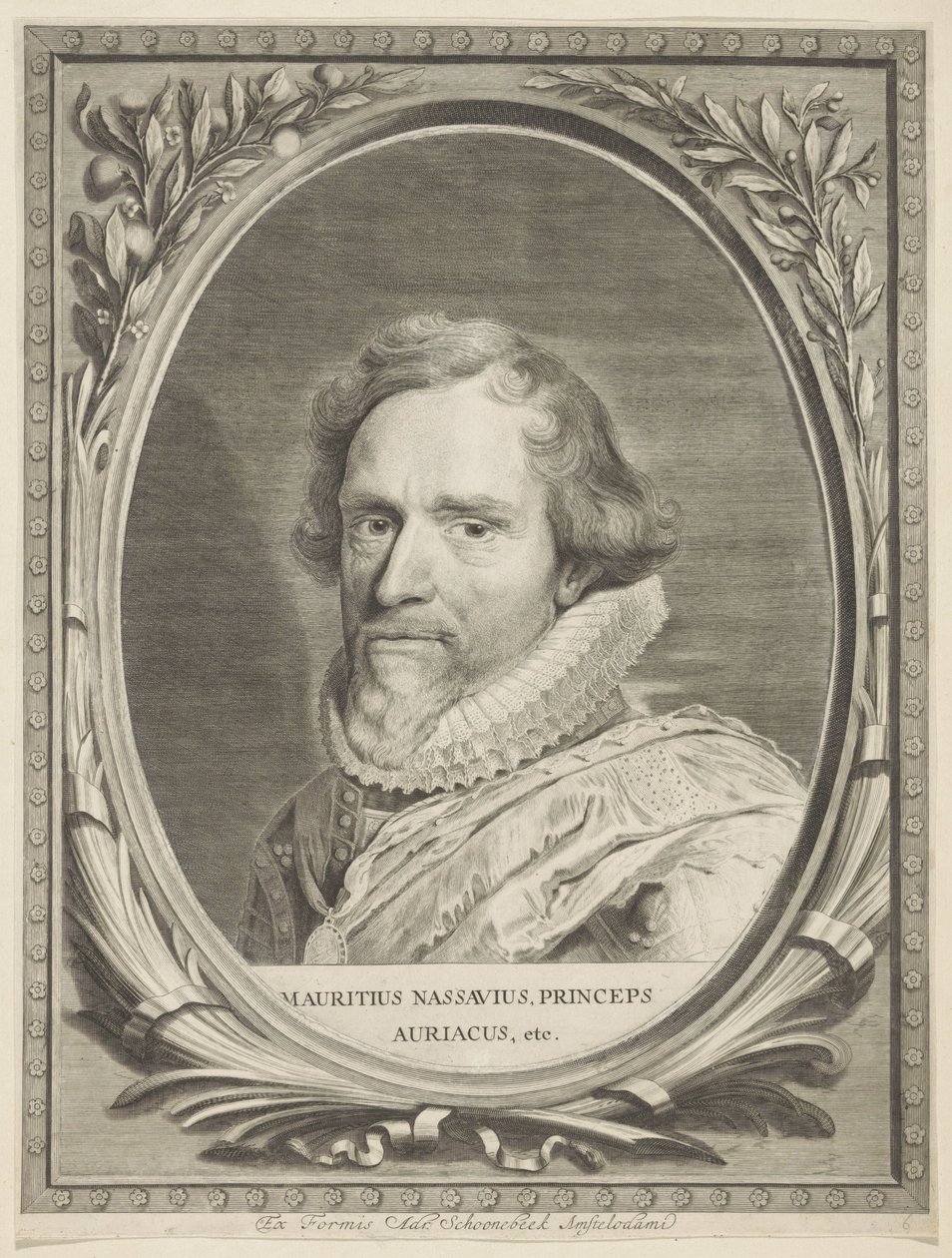 Portrait of Maurice, Prince of Orange (Comites Nassoviae) by Jonas Suyderhoef