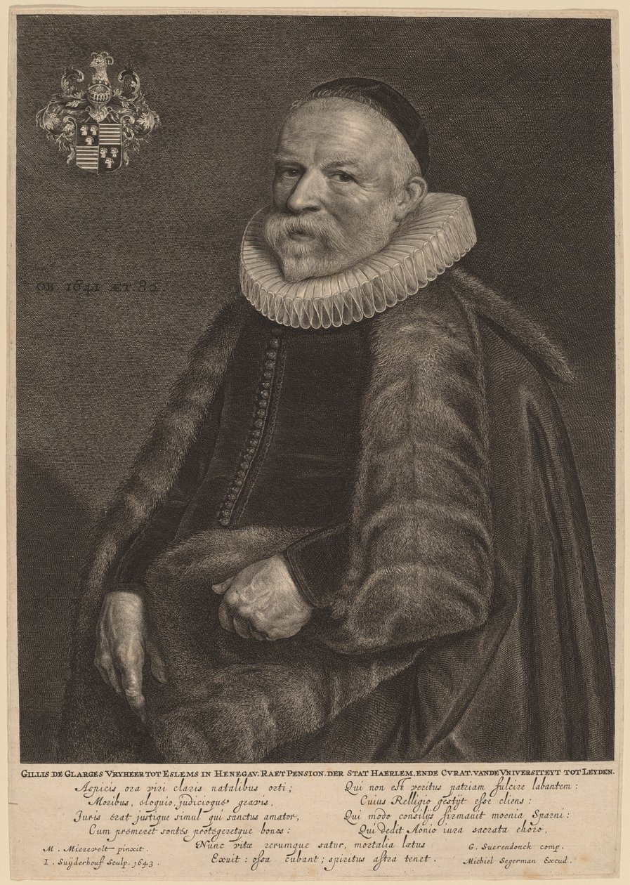 Gillis de Glarges by Jonas Suyderhoff after Michiel van Miereveld