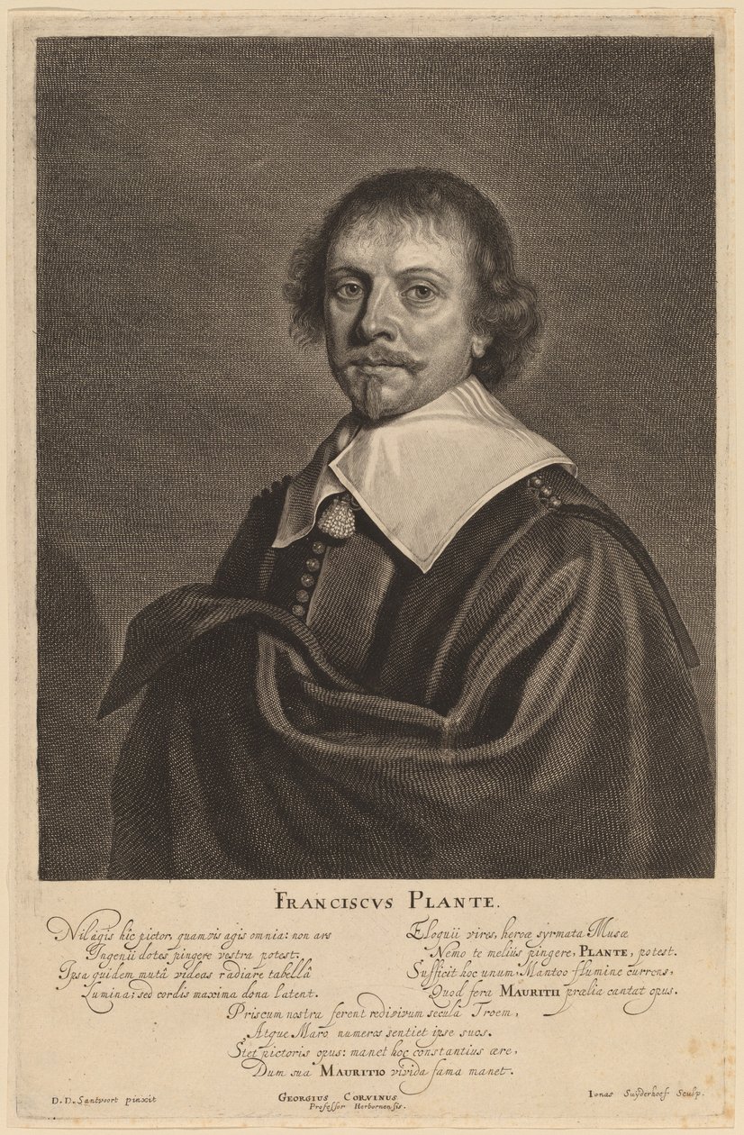 Franciscus Plante by Jonas Suyderhoff after Pieter Dircksz Santvoort