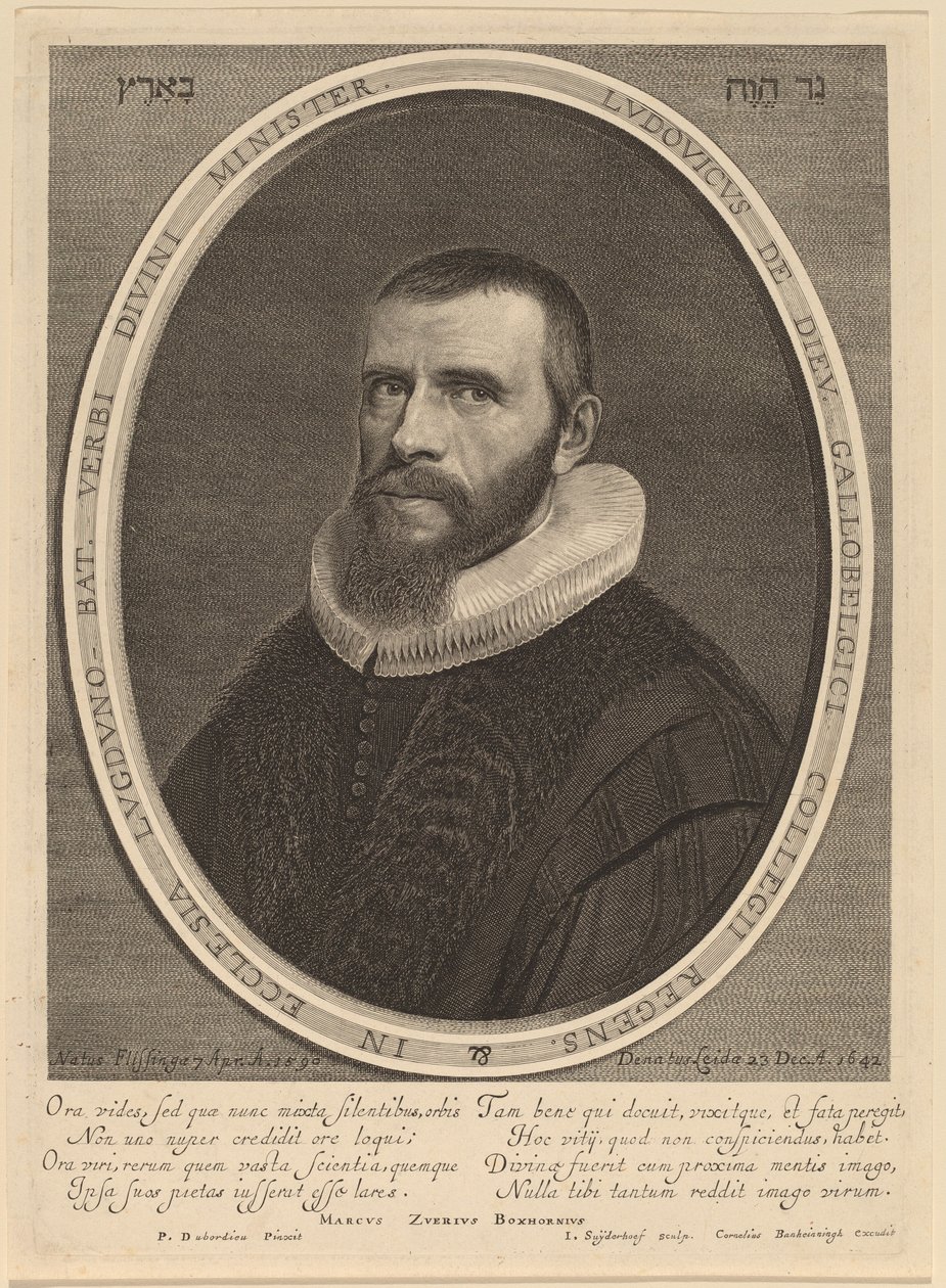 Lodewijk de Dieu by Jonas Suyderhoff after Pieter Dubordieu