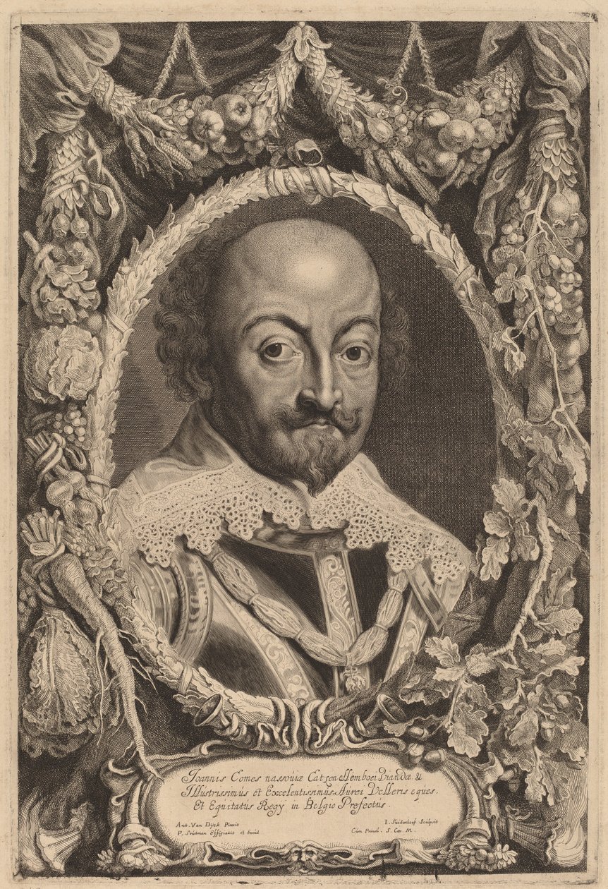 John, Count of Nassau by Jonas Suyderhoff and Pieter Claesz Soutman after Sir Anthony van Dyck