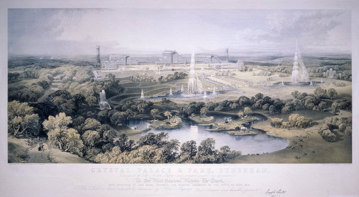 Crystal Palace, Sydenham, London, 1854 by Jonathan Needham