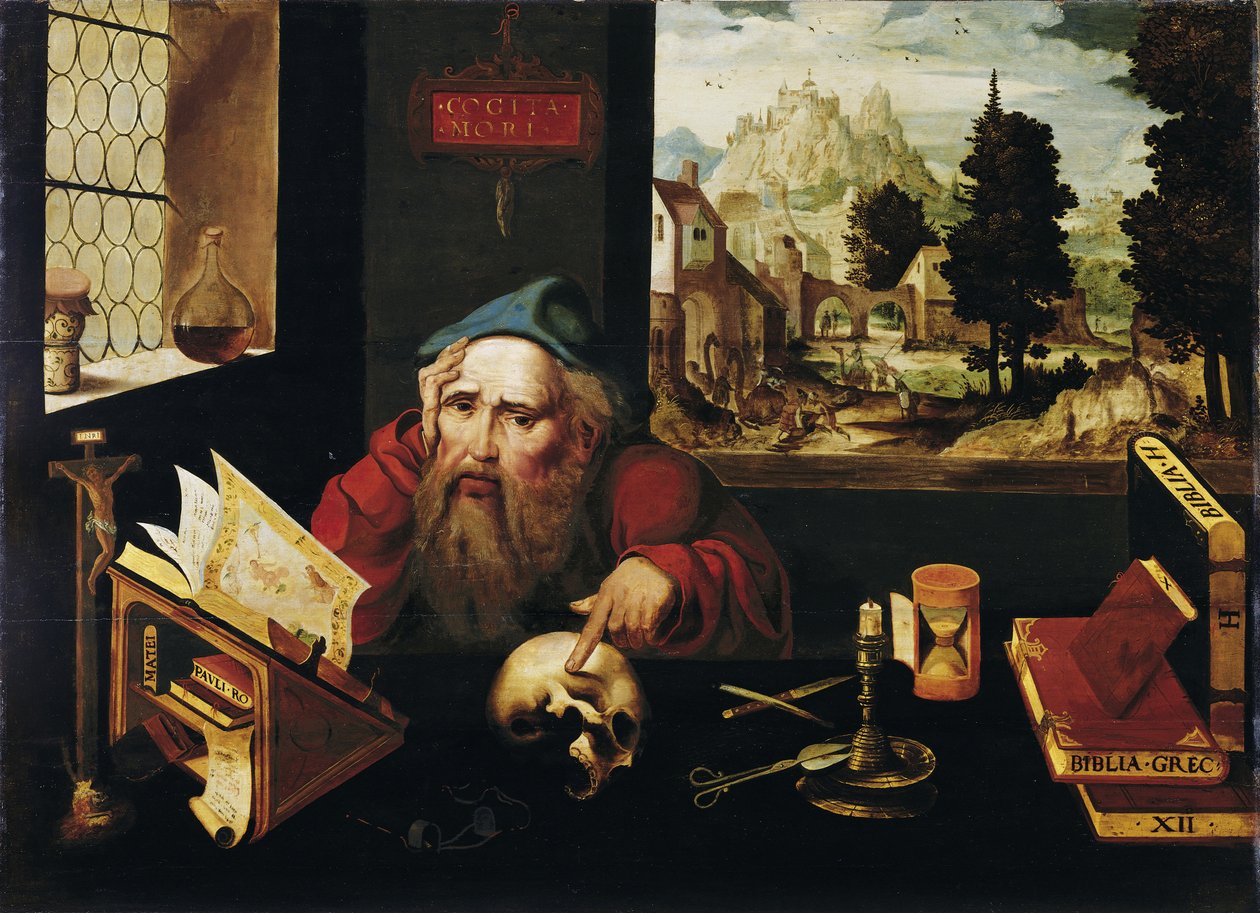 Saint Jerome in His Cell, 1520s by Joos van Cleve