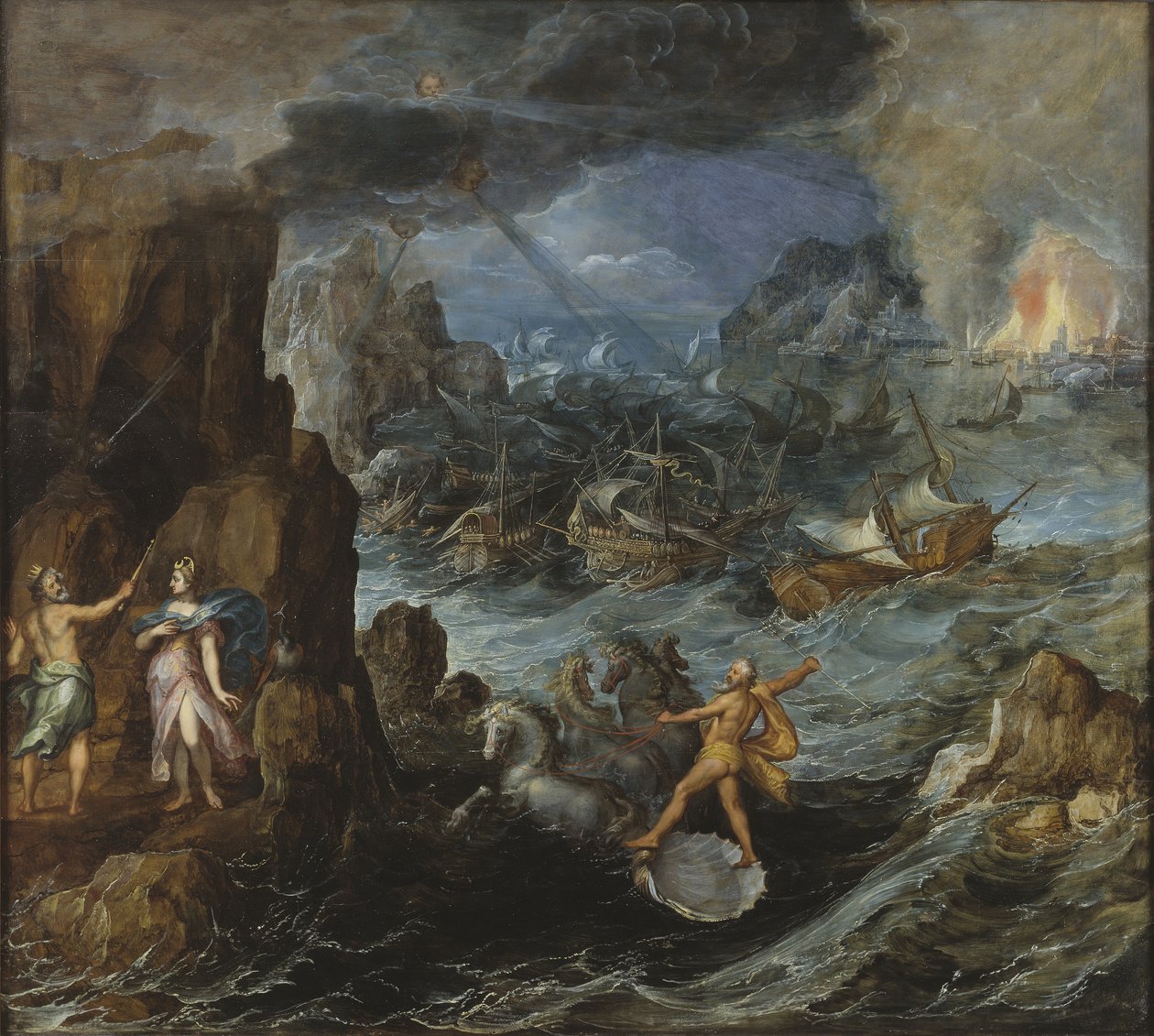 Shipwreck of the Greek Fleet on the Voyage Home from Troy by Joos or Josse de Momper