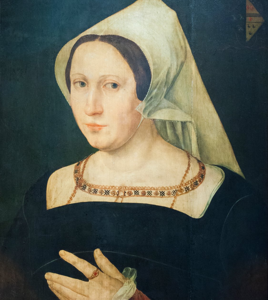 Anna van Spangen, Wife of Adriaen van der Goes by Joos van (after) Cleve