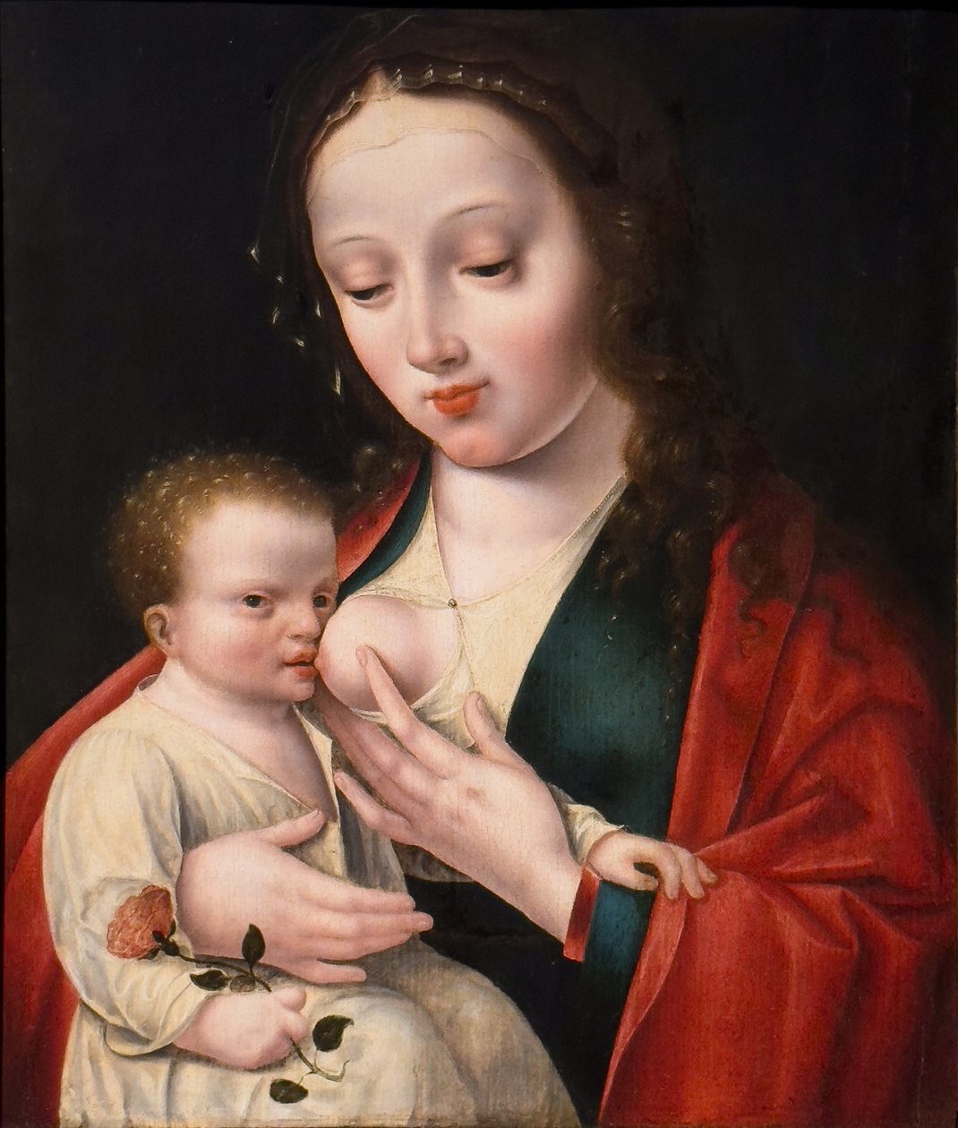 The Virgin Nursing the Child by Joos van (after) Cleve