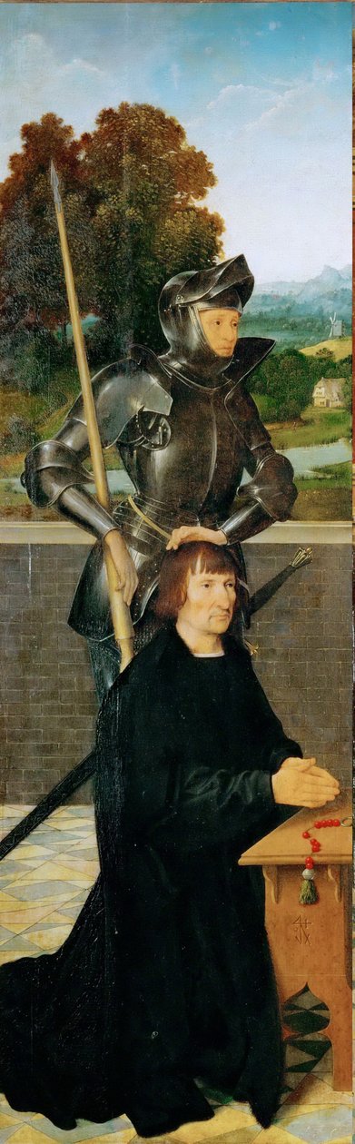 Saint George and Donor (Winged Altar, Left Panel) by Joos van Cleve