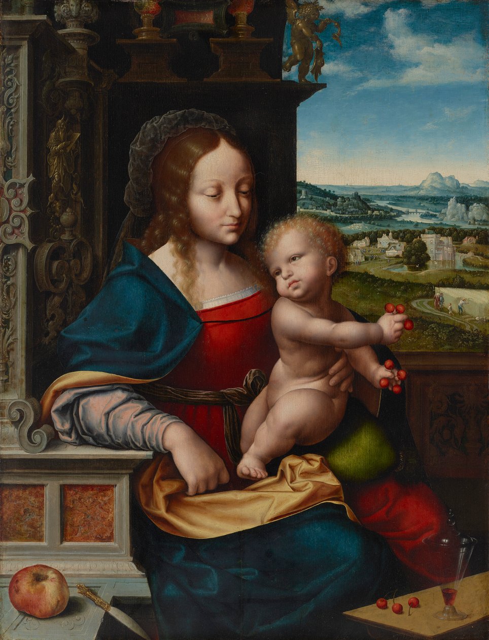 The Madonna of the Cherries by Joos van Cleve