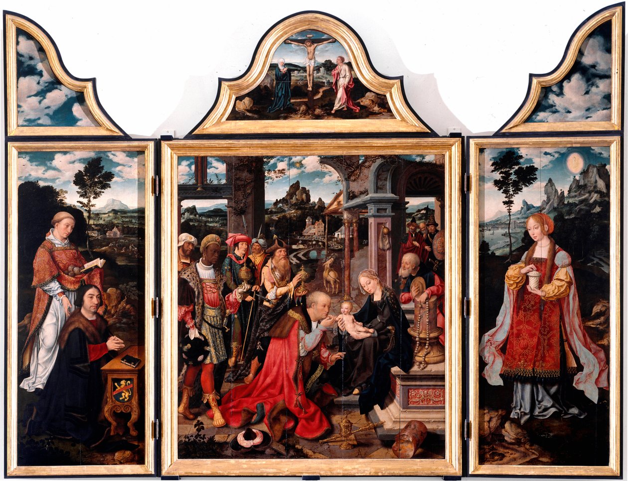 Triptych of Adoration of the Magi by Joos van Cleve