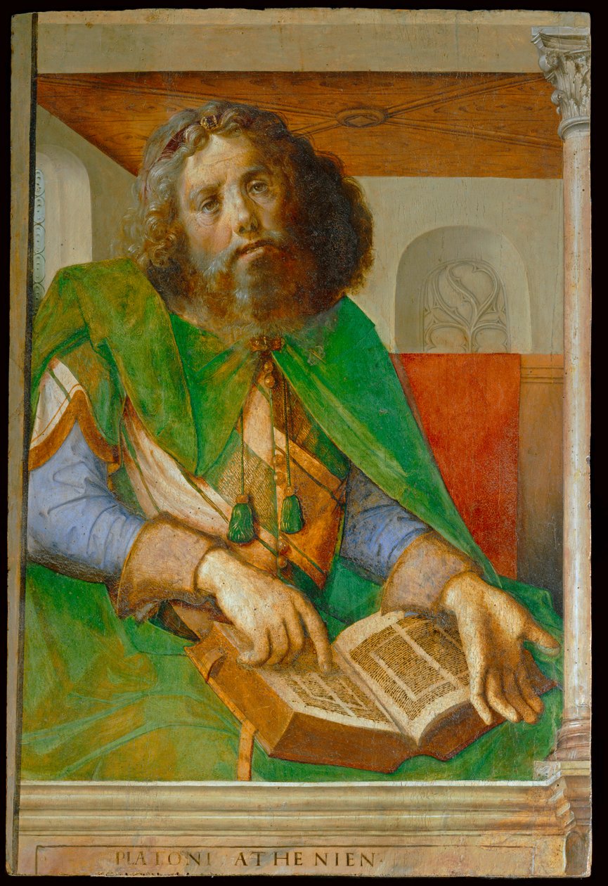 Plato, Greek Philosopher by Joos van Gent (fl.1460 75)