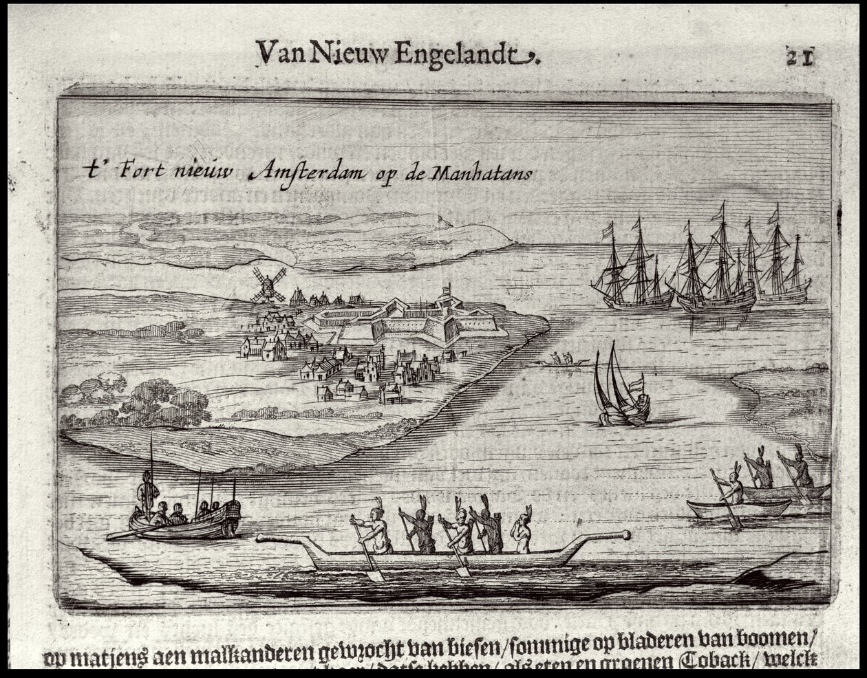View of New Amsterdam, 1626-28 by Joost Hartgers