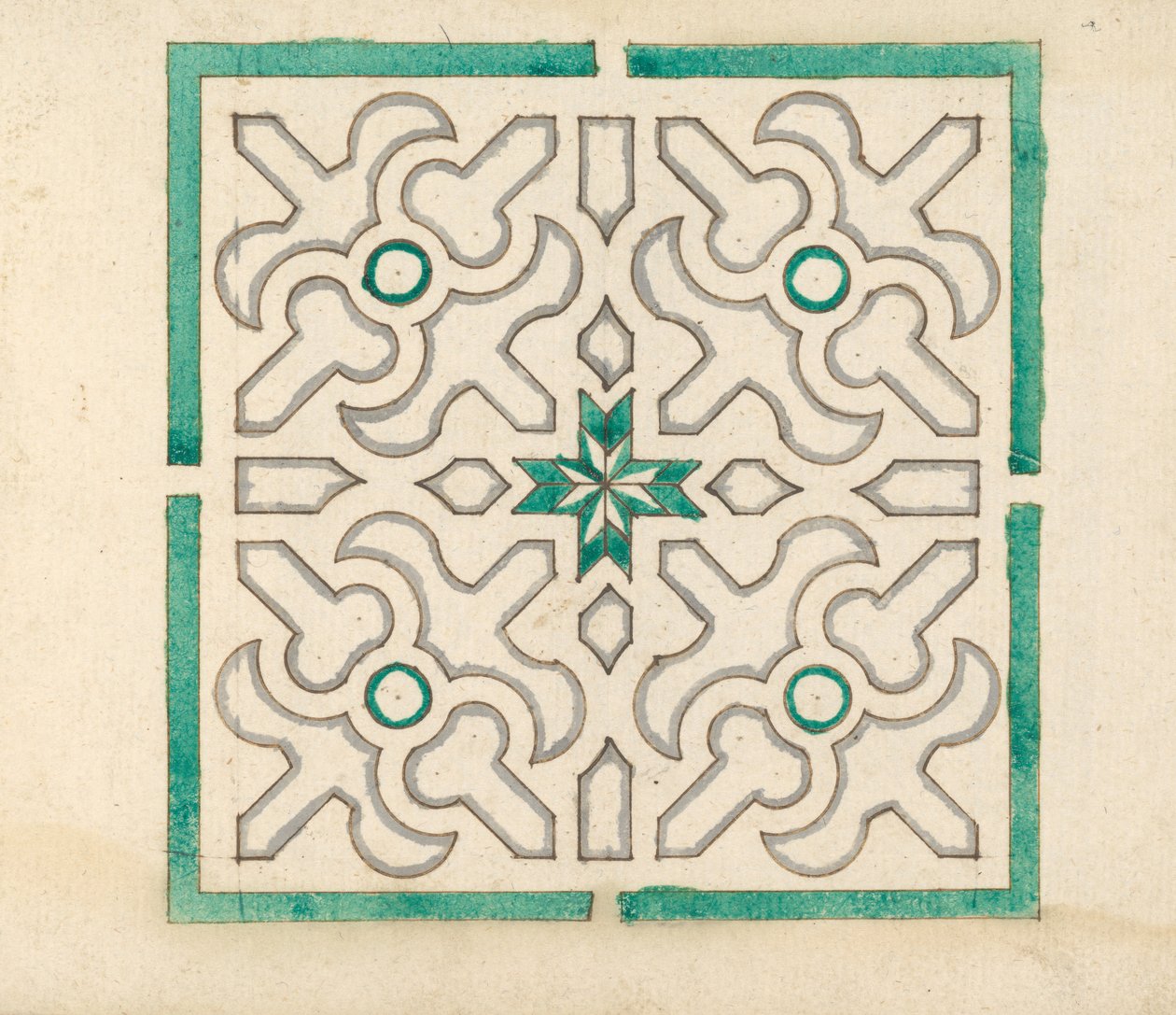 Album containing 75 Drawings for Garden Trellises & Parterres, ca. 1610-40 by Jorg Rurfinger
