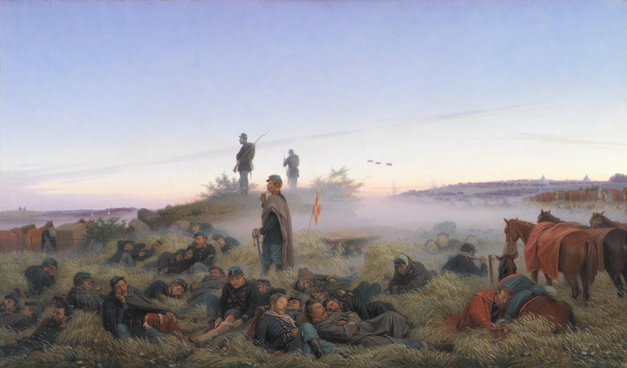 The Morning After the Battle of Isted 25 July 1850 by Jorgen Valentin Sonne