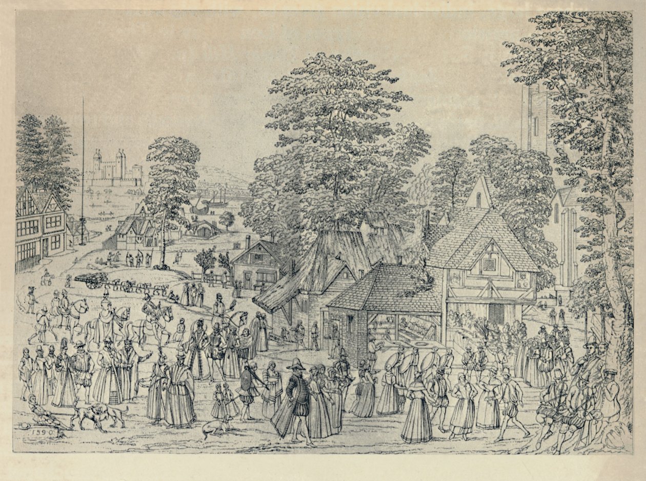 A Wedding Festivity in Bermondsey by Joris Hoefnagel