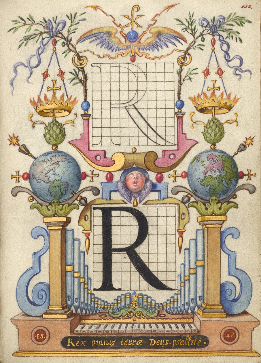 Guide for Constructing the Letter R by Joris Hoefnagel
