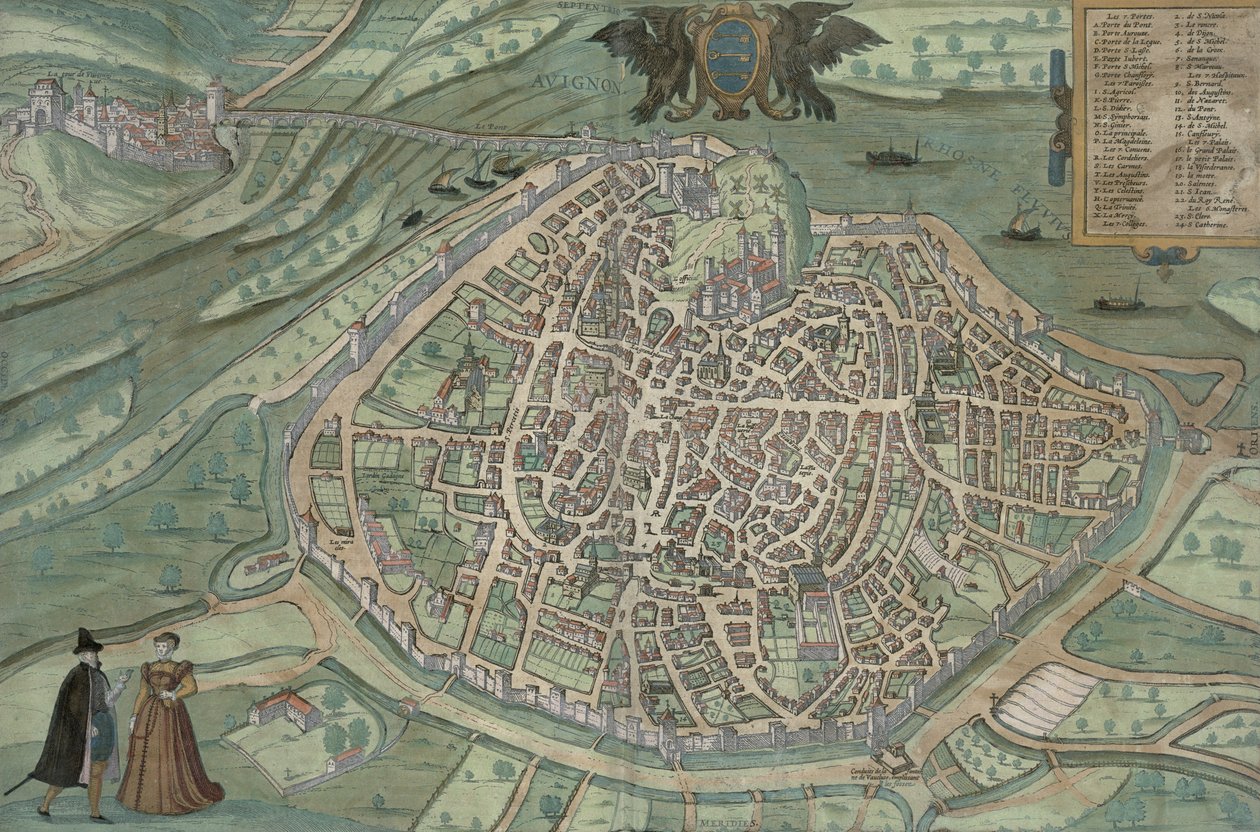 Map of Avignon, from 