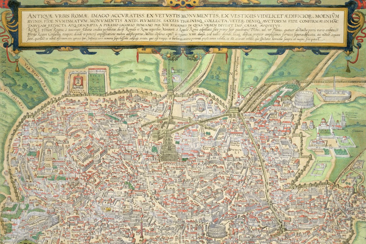 Map of Rome, from 