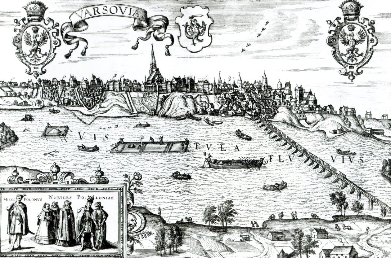 Map of Warsaw, from 