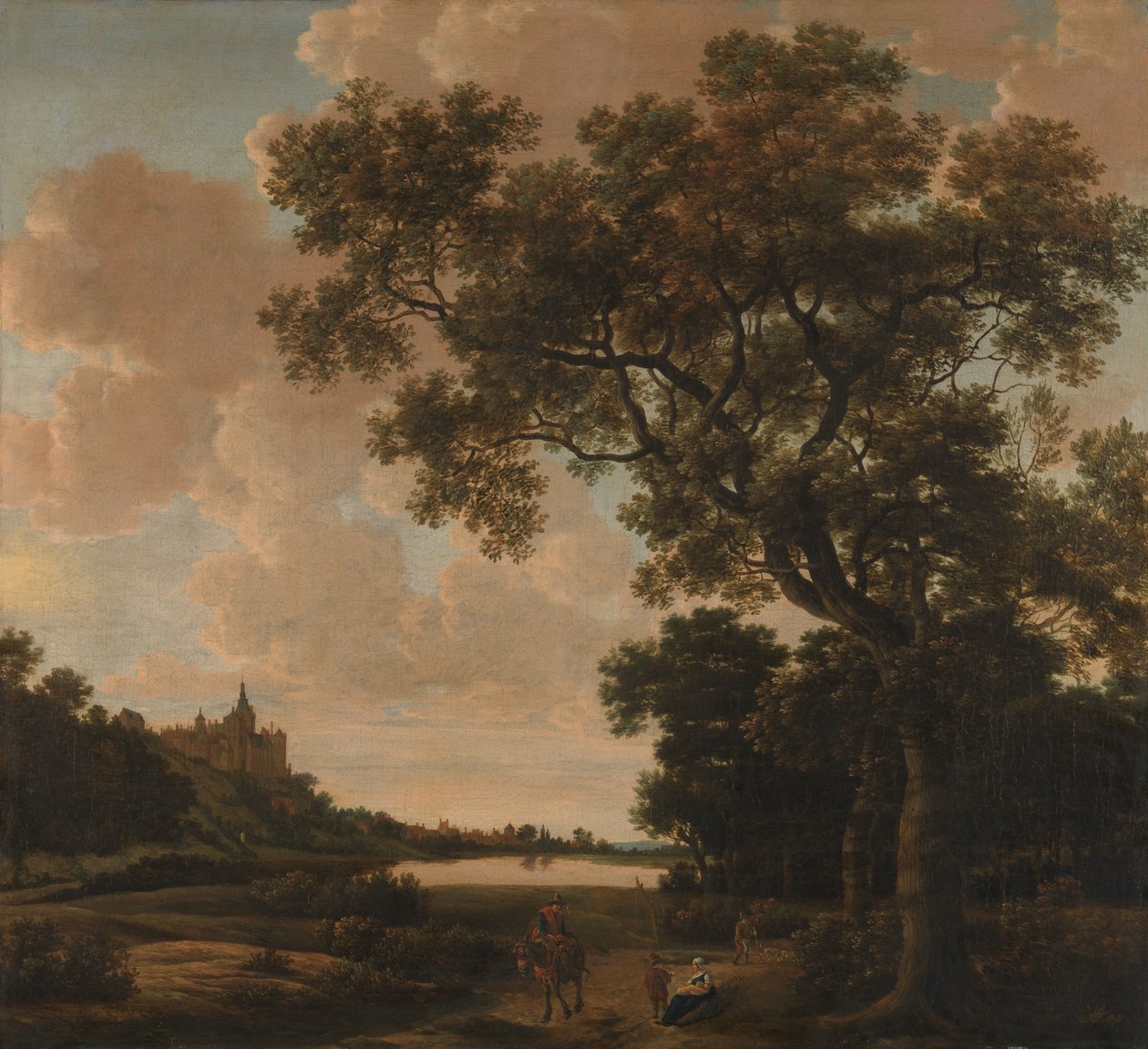 Landscape with the Schwanenburg, Cleves by Joris van der Haagen