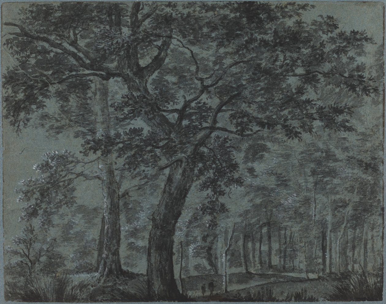 Woods at Night with Travelers by Joris van der Haagen