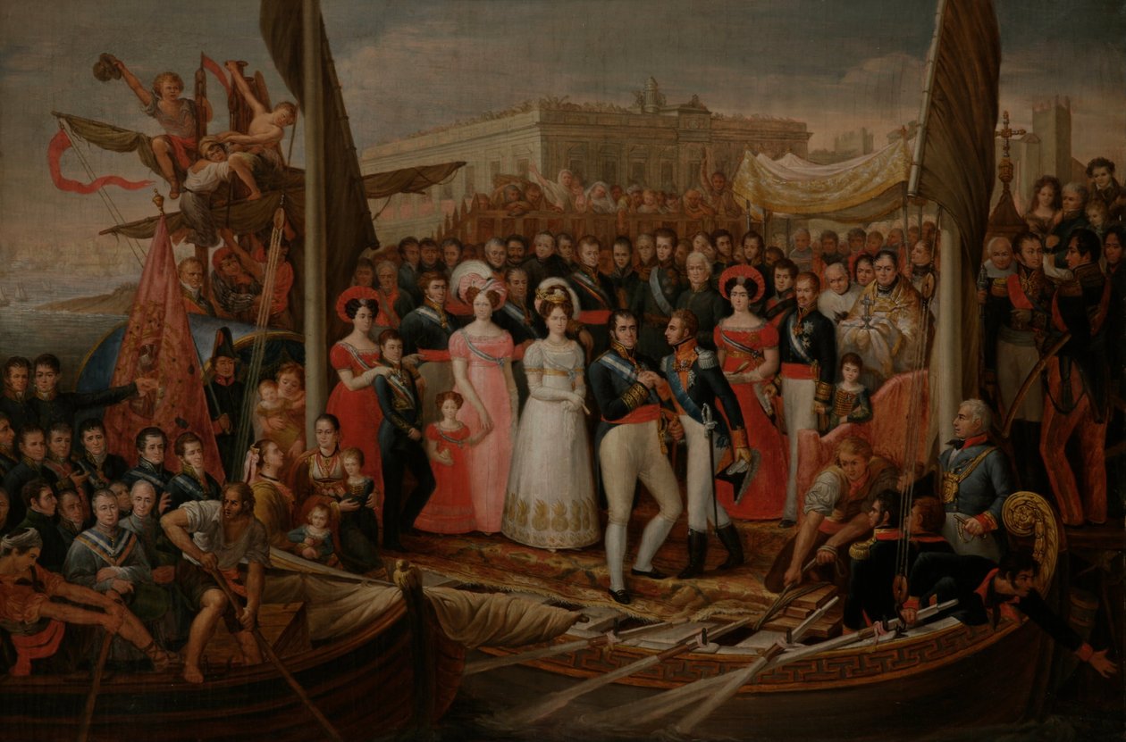 Landing of Ferdinand VII in El Puerto de Santa María by José Aparicio
