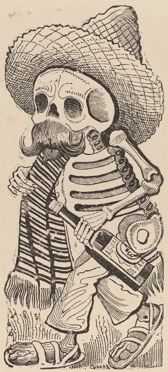 Maderista Skull by José Guadalupe Posada