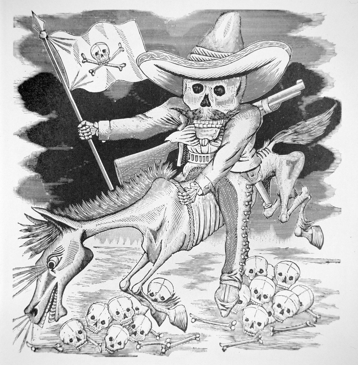 Calavera Zapatista, c.1910 by José Guadalupe Posada