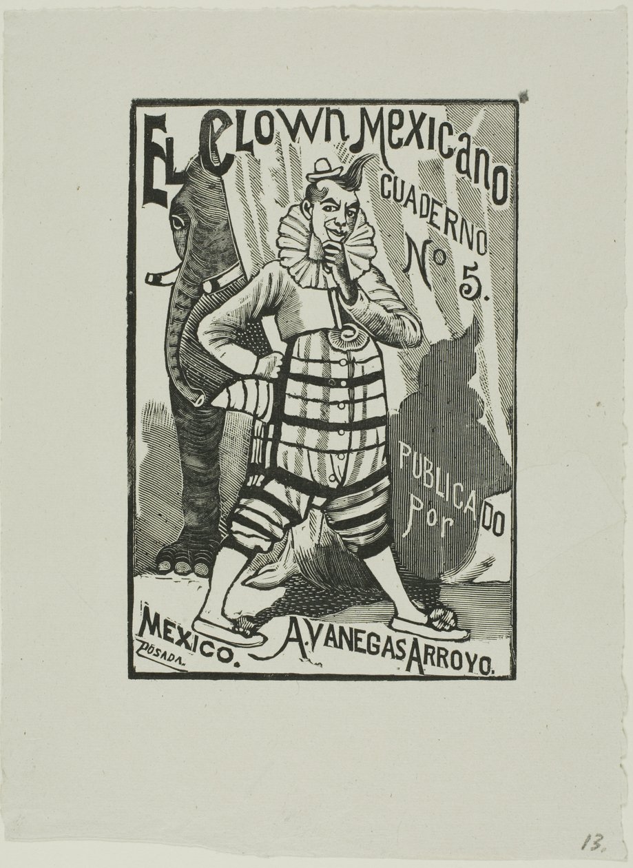 Mexican Clown, No. 5 by José Guadalupe Posada