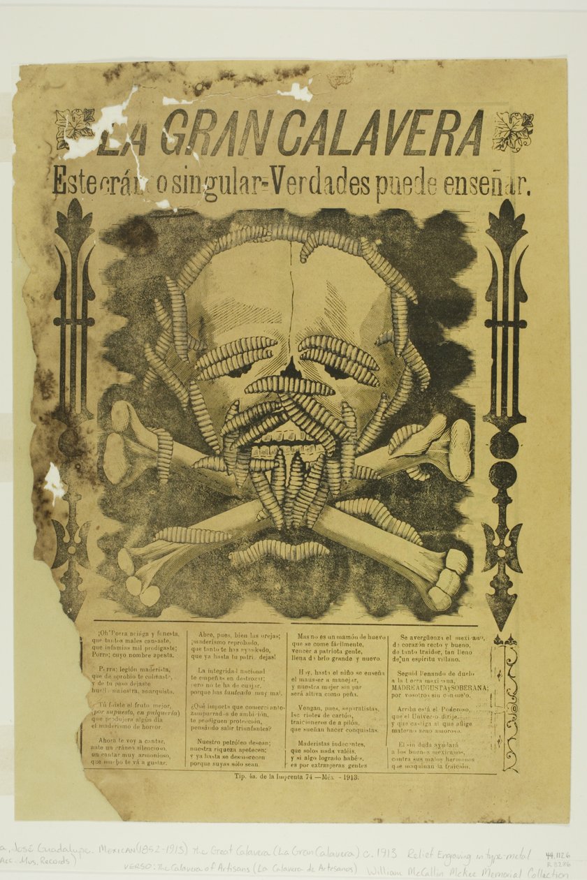 The Great Calavera by José Guadalupe Posada