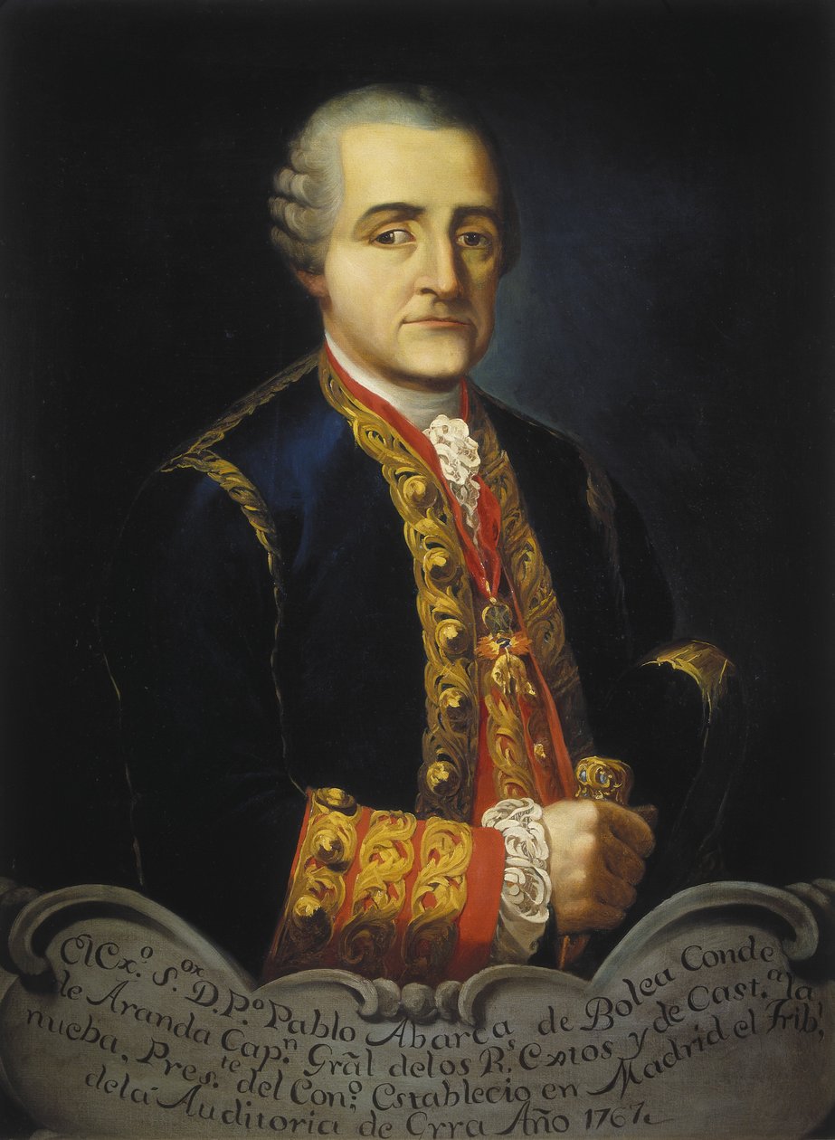Pedro Pablo Abarca de Bolea, Count of Aranda (1719-1798) by José María Galván y Candela