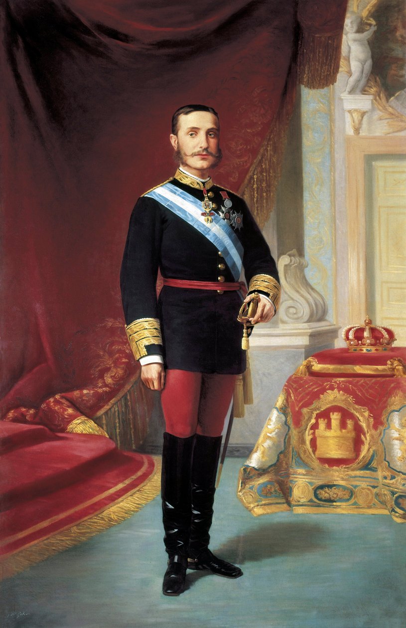 Portrait of Alfonso XII by José María Galván y Candela