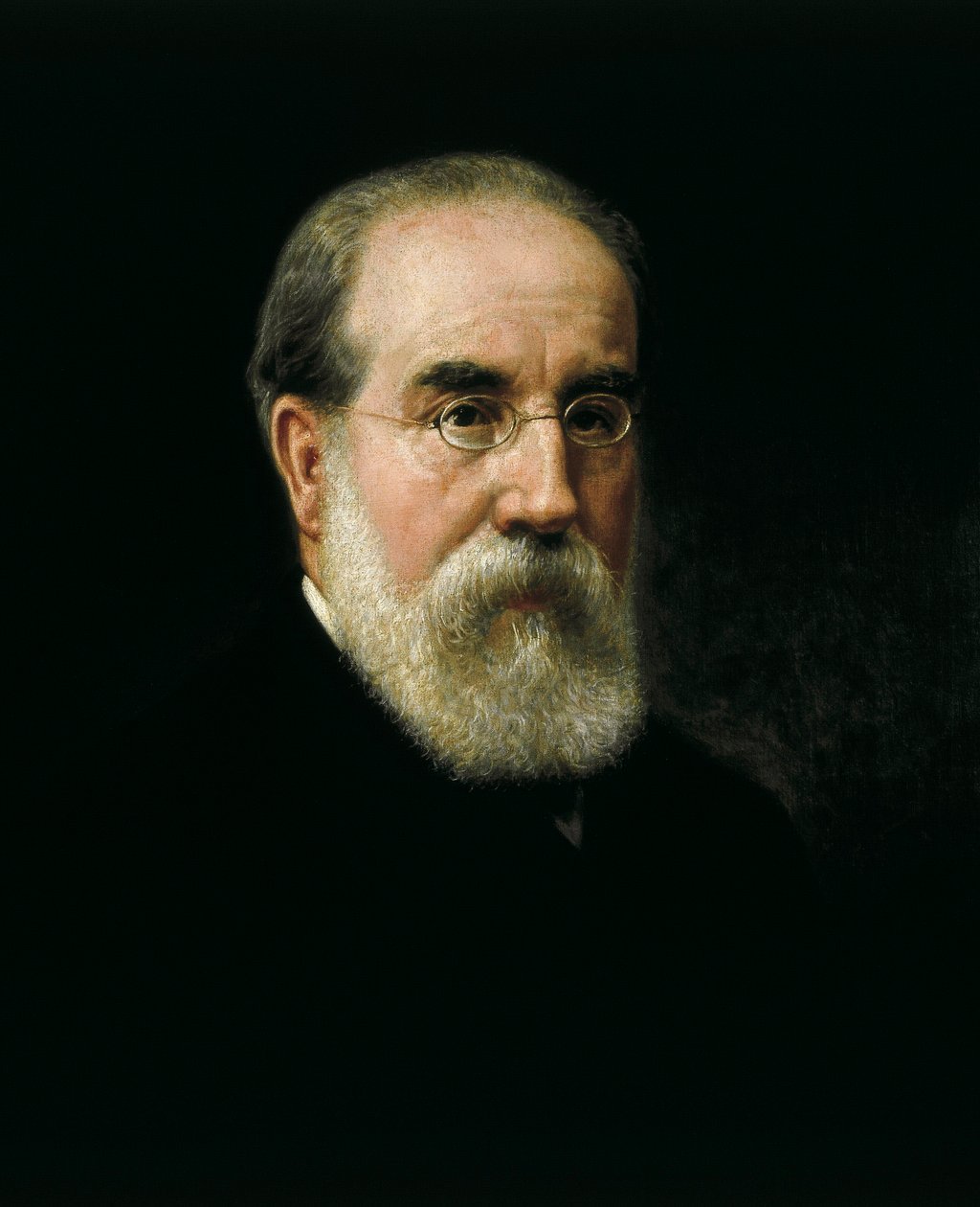 Portrait of Francisco Pi i Margall (1824-1901) Spanish statesman and writer by José Sánchez Pescador