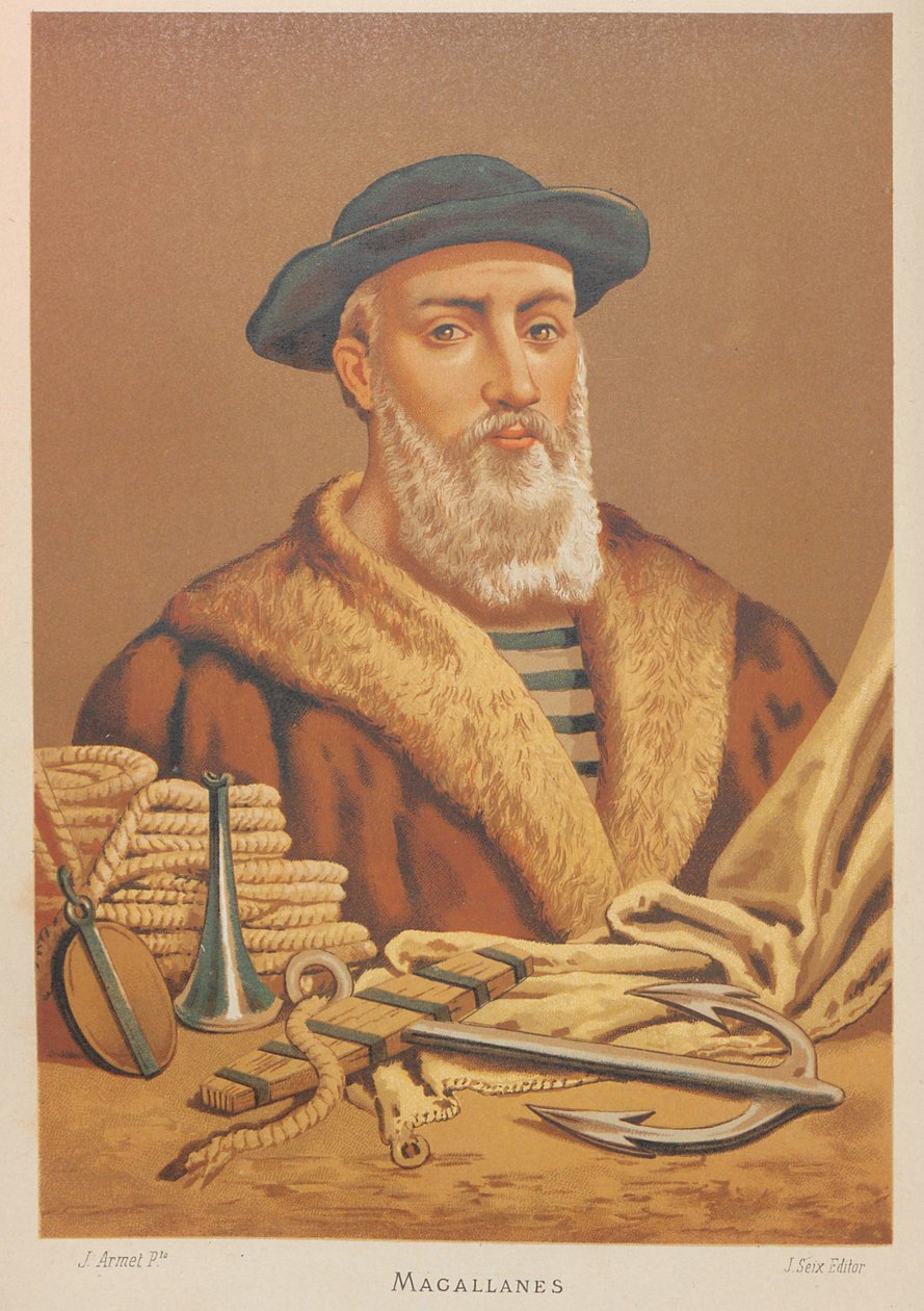 Portrait of Ferdinand Magellan, 1470-1521, 1879 by Jose Armet Portanell