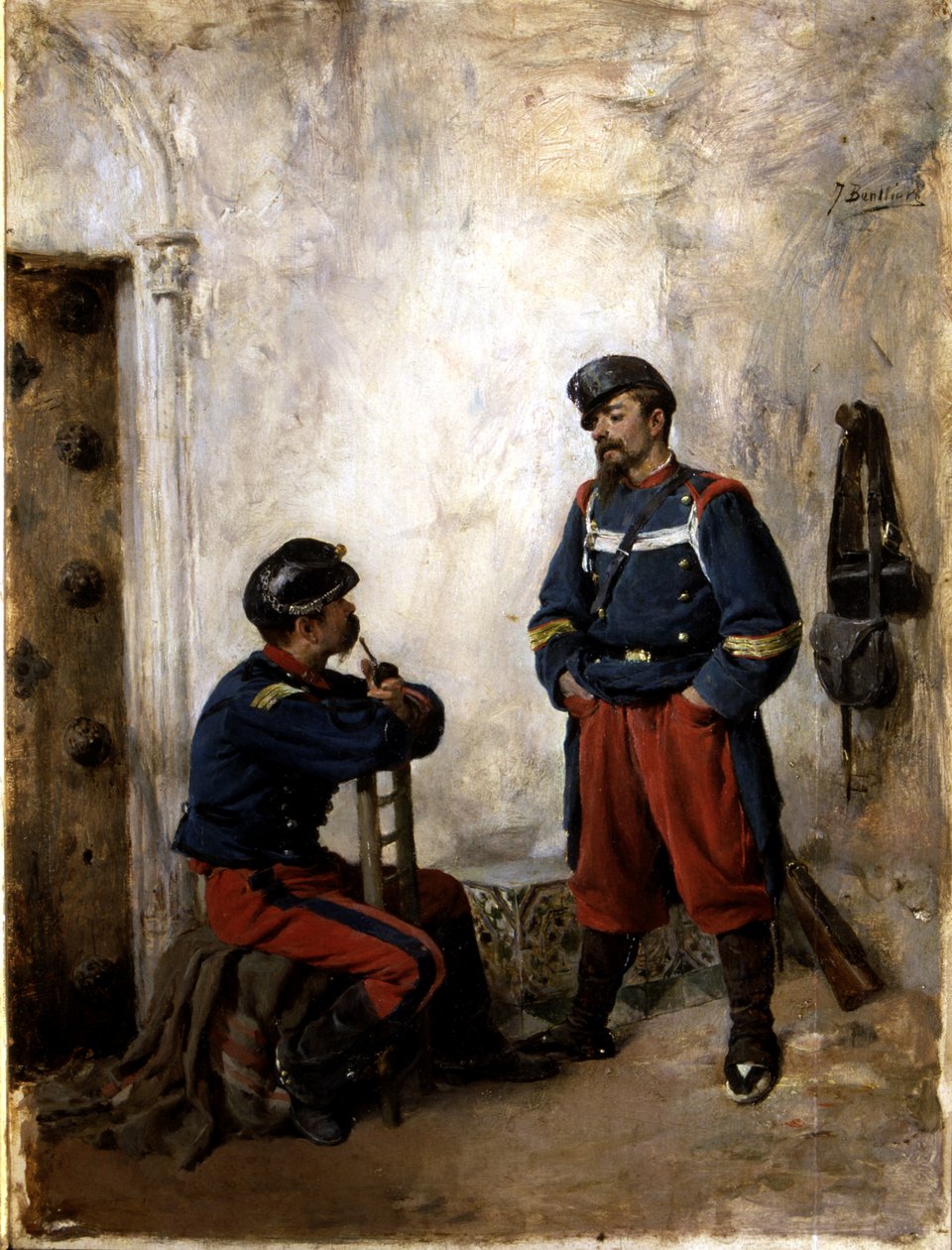 Two Soldiers by Jose Benlliure y Gil