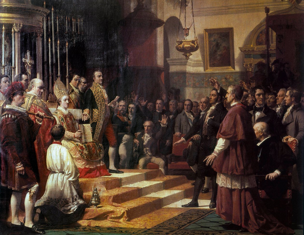 The Oath of the Cortes de Cádiz in 1810 by Jose Casado del Alisal