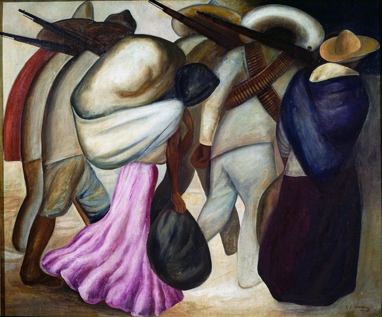 The Soldaderas. Painting by Jose Clemente Orozco (1883-1949) 1926 Mexico City, Museum of Modern Art by José Clemente Orozco