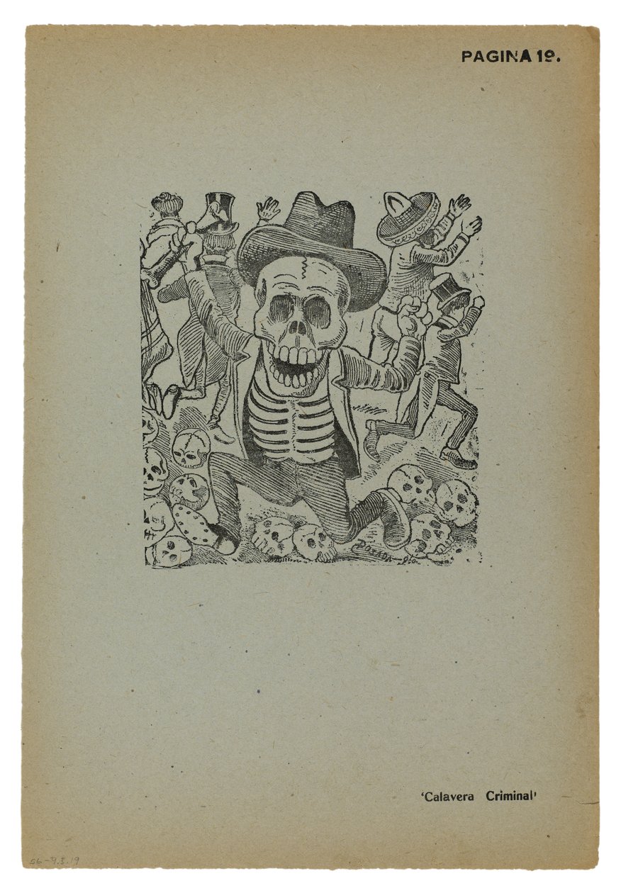 Calavera criminal by José Guadalupe Posada