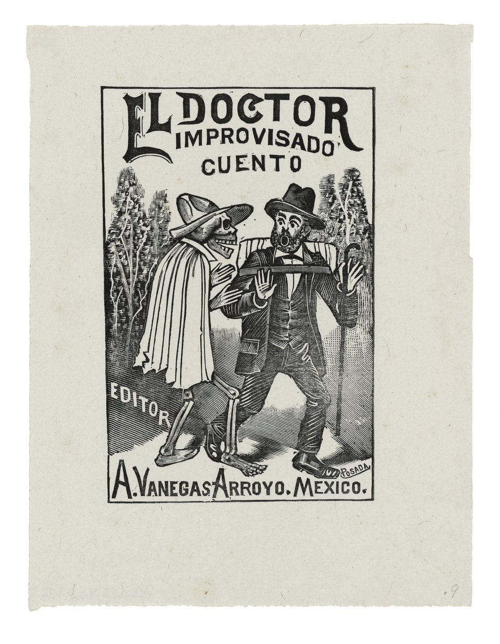 El Doctor Improvisado Cuento, c.1888-1913, printed 1942 by José Guadalupe Posada