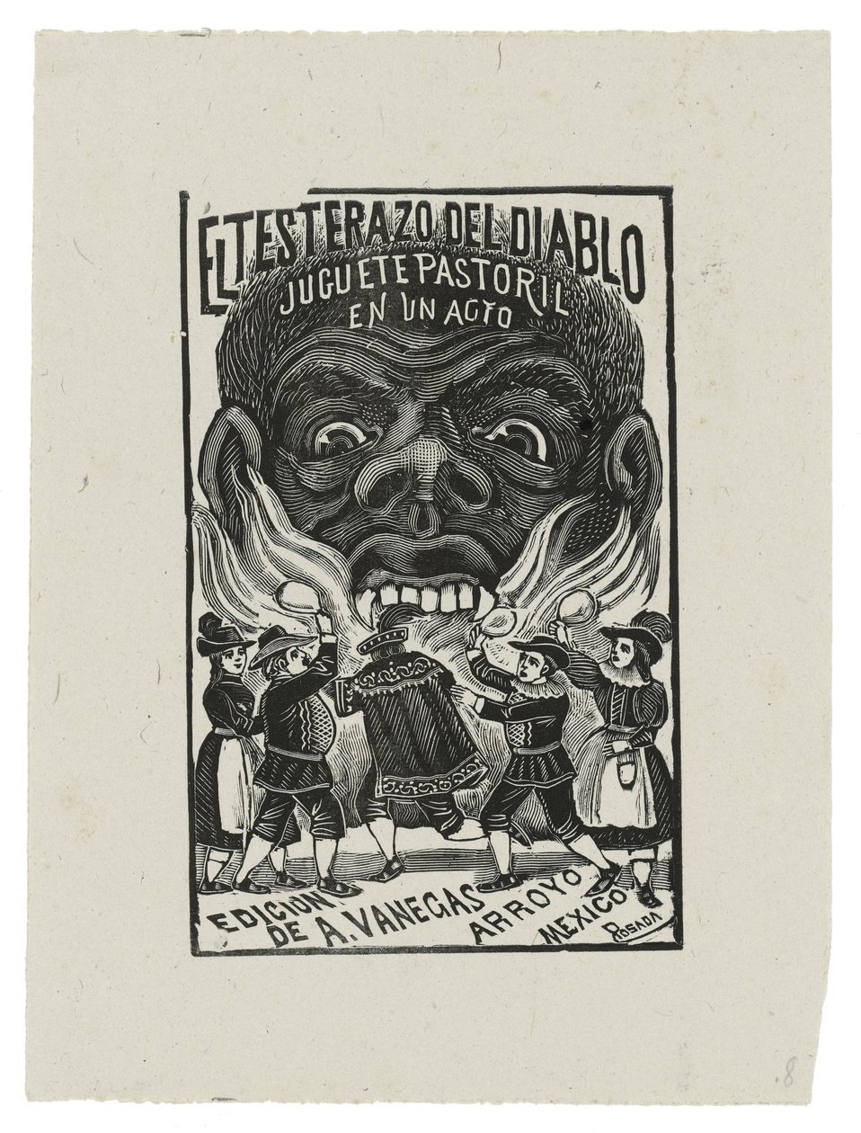 El Testarazo del Diablo, c.1900, printed 1942 by José Guadalupe Posada
