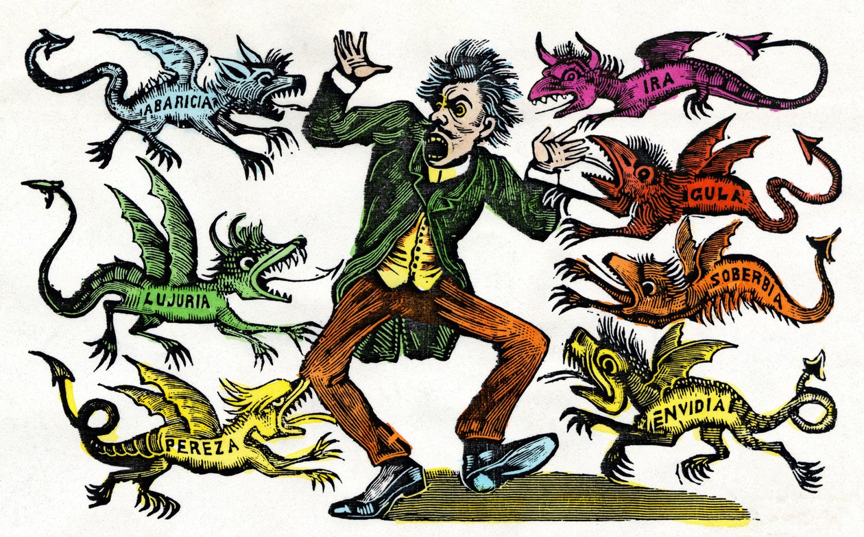 José Guadalupe Posada: Allegory of the Seven Deadly Sins by Jose Guadalupe Posada