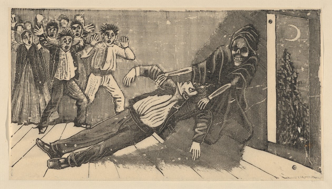 The Apparition of the Ghost of Don Juan Manuel to Pachita the Alfajorera by José Guadalupe Posada