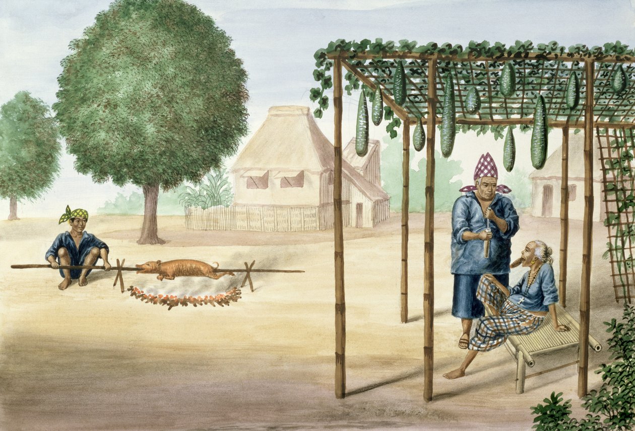 Village Scene near Manila, from 